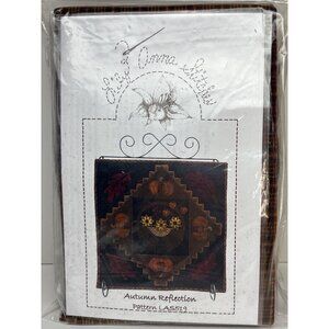Autumn Reflection Pattern LAS519 Wool Appliqué Kit by Lily Anna Stitches 14.5"
